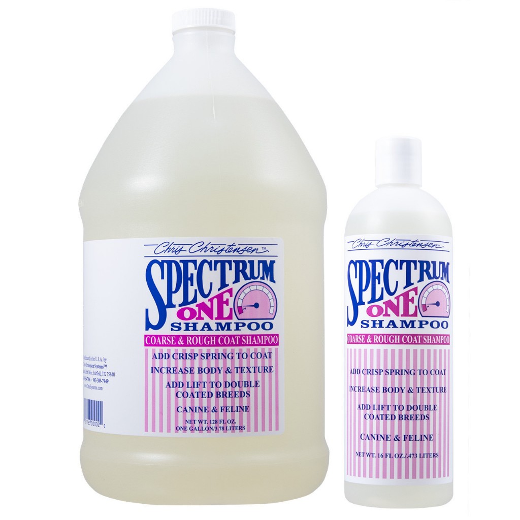 Spectrum One Coarse & Rough Coat Shampoo 16oz & 128oz | Chris Christensen CCS201 CCS202