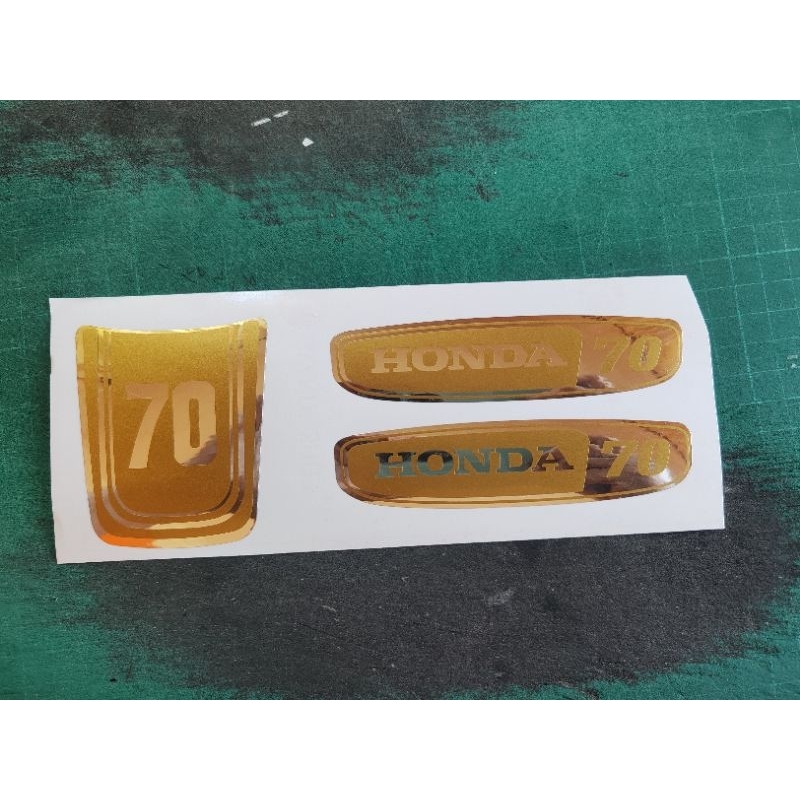 สติ๊กเกอร์ motosikal honda c70 superchrome