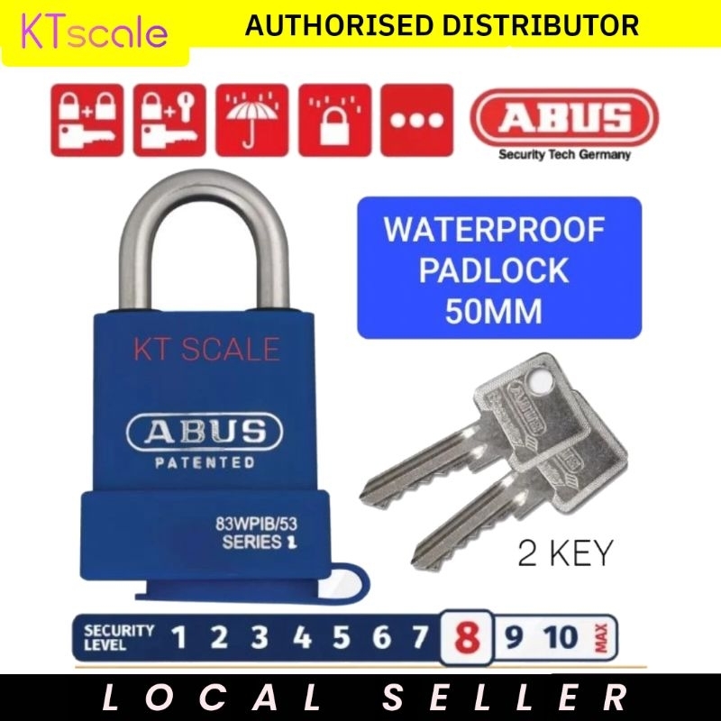 ABUS กุญแจทองเหลือง 83WPIB Submariner 50mm