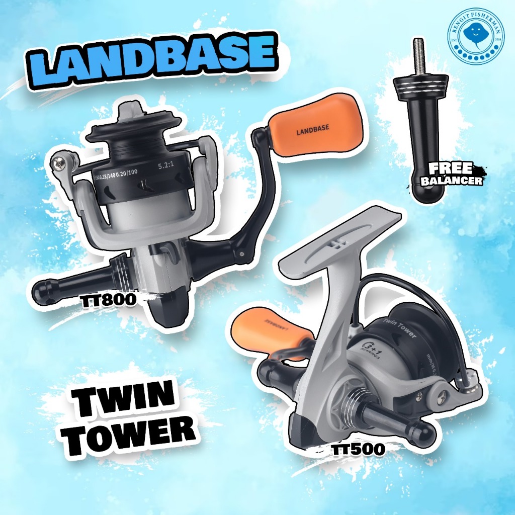 Rengitfisherman - Landbase 2024 รอกหมุน UL ล่าสุด Twin Tower 500/800