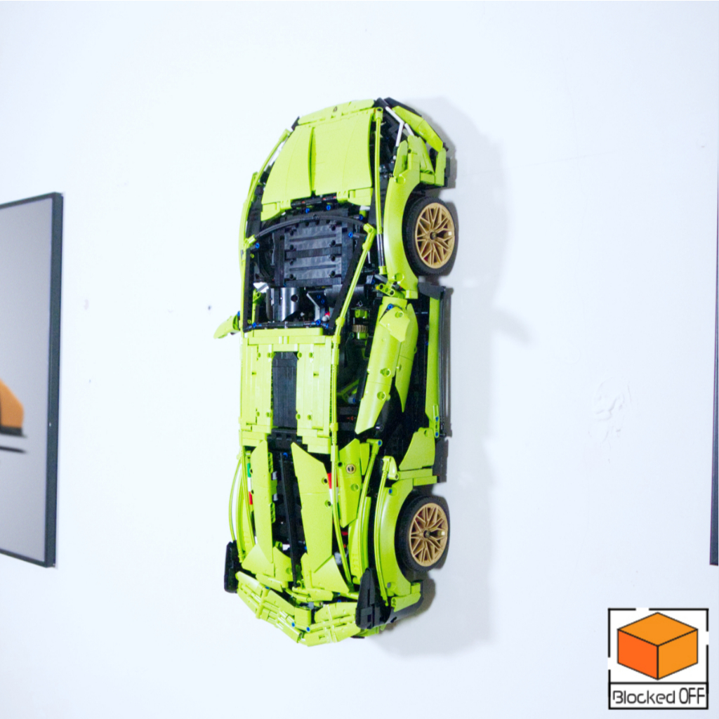 Flush Wall Mount สําหรับ Lego Technic Lamborghini Sian (4115)