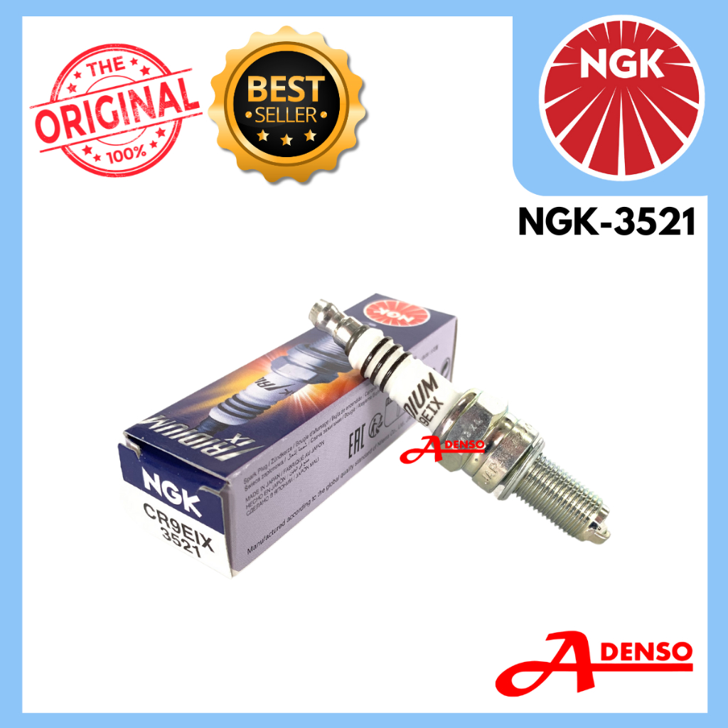 NGK IRIDIUM CR9EIX (1PC) R25 EX250 MTO9 UNIVERSAL (ORIGINAL100%) PLUG CR9E NGK-3521