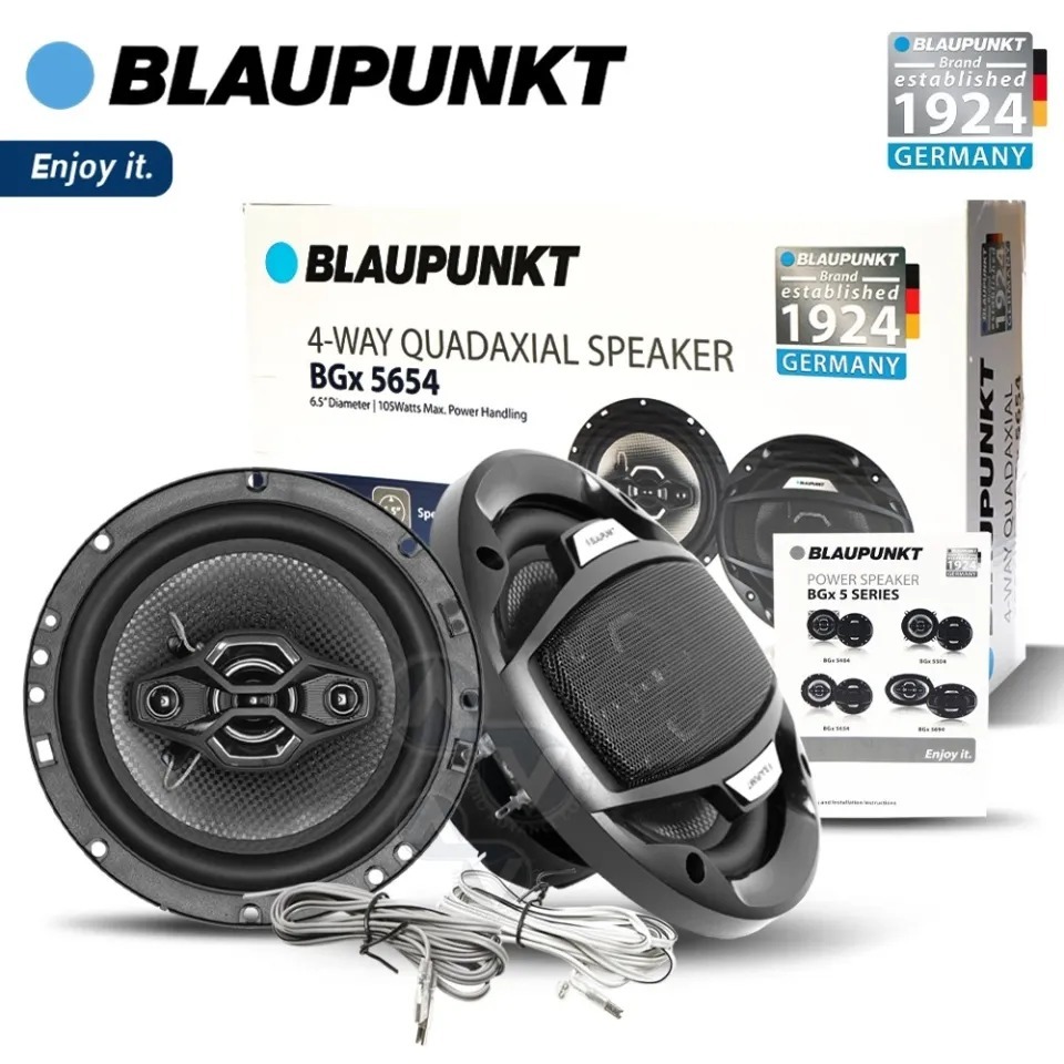 Baupunkt BGx 5654 6.5" 4-Way BGx 5 Series Quadaxial Car Speakers - 105W / RMS 30W
