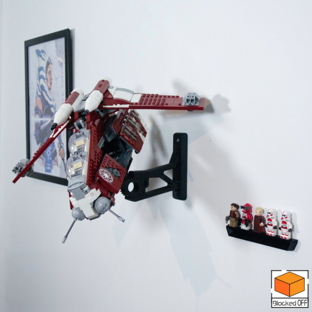 ติดผนังสําหรับ Lego Star Wars Coruscant Guard Gunship (75354)