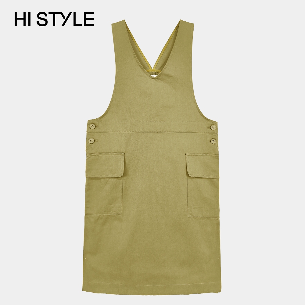 [ONLINE EXCLUSIVE] สายผู้หญิง HI STYLE - สีกากี - FVB410178 / Dungarees Perempuan Tanpa Lengan - สีก