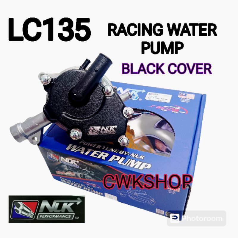 Nlk ปั๊มน้ํา Y15ZR LC135 Y16 RACING ปั๊มน้ํา & ปั๊มน้ําขนาดใหญ่พิเศษ สีดํา NLK PERFORMANCE