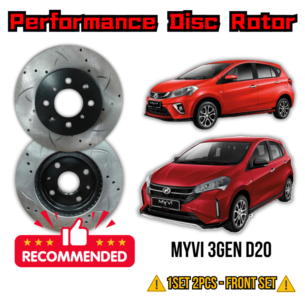 Performance Disc Rotor หน้า - Perodua Myvi 3Gen D20 M800