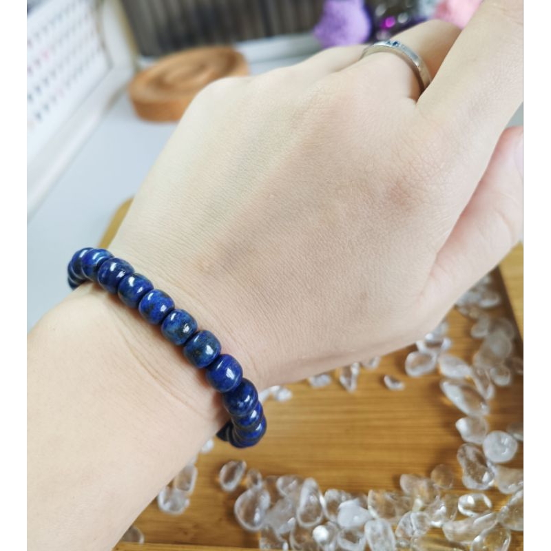 Lapis Lazuli สร้อยข้อมือลูกปัดเก่า Lapis Lazuli Elegant Whitening