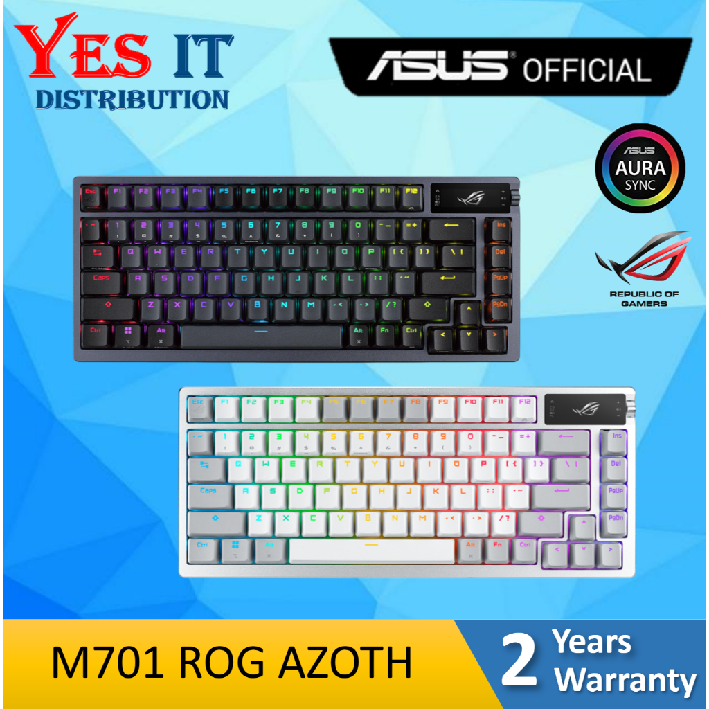 ASUS ROG Azoth M701 / M704 Gaming Mechanical Keyboard Hot-Swappable NX Mechanical Switches