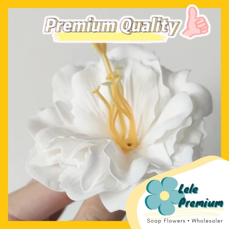 Lele (25 ชิ้น) สบู่พรีเมี่ยม Peony Flower Bunga Sabun Peony พรีเมี่ยมกุหลาบกุหลาบกุหลาบกุหลาบ