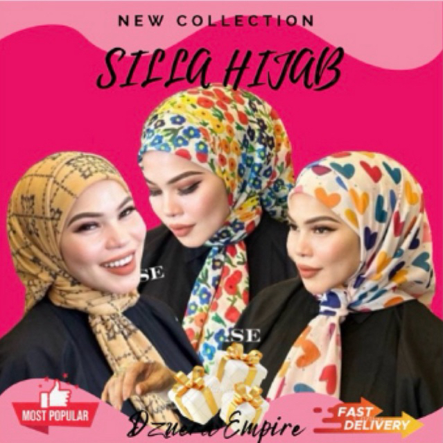 BAWAL SILLA HIJAB BIDANG 45 องศา โดย SILLA พร้อม
