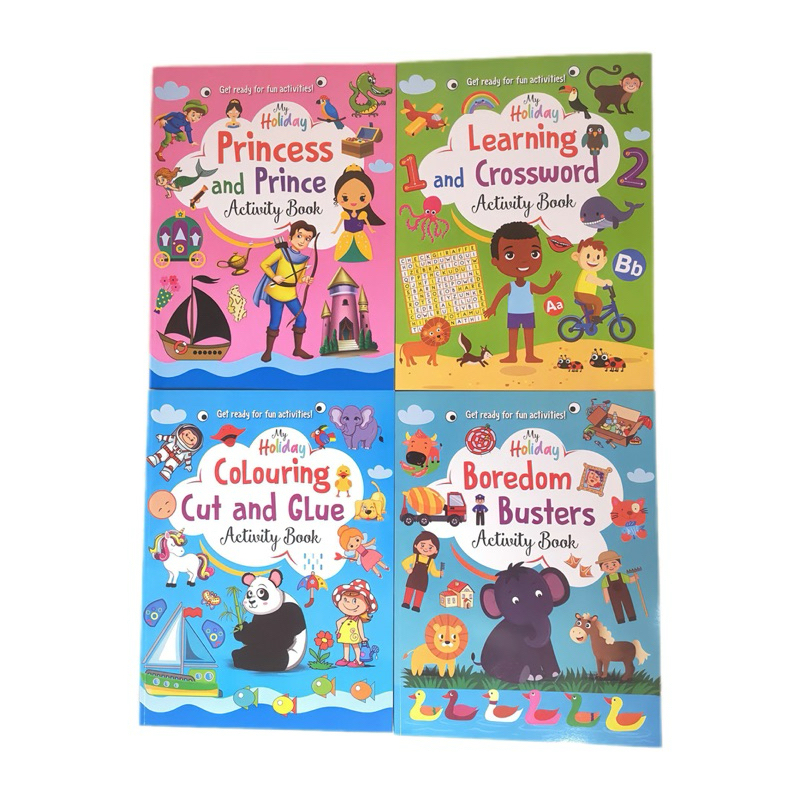 CHILDRENS ACTIVITY BOOK SCHOOL CUTI ACTIVITY BOOK MY HOLIDAY BOOK