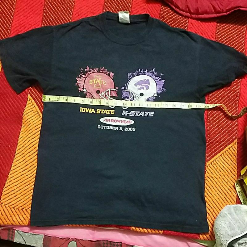 เสื้อวินเทจ IOWA STATE VS K STATE OCTOBER 2009 PIT 20 LABUH 27 INCI