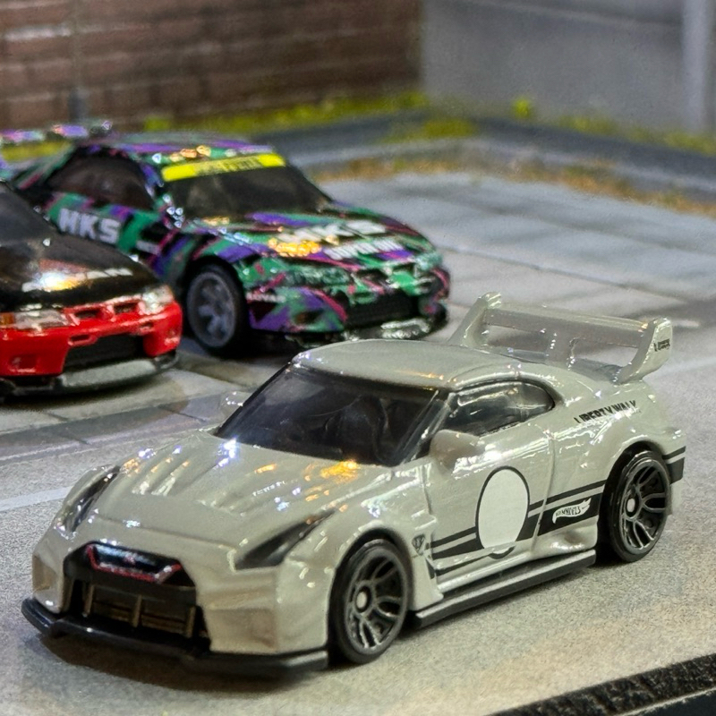 Hotwheels Nissan GTR35 LBWK สีเทา Case P rivet R34 inno convention aos eg6 ช้อน ek9 toyota supra pan