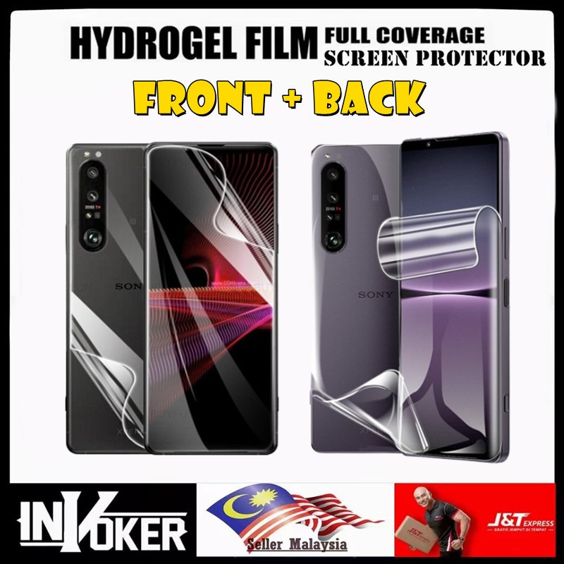 Sony Xperia 5 V / Xperia 5 iv / Xperia 5 iii / Xperia 5 ii / ตัวป้องกันหน้าจอไฮโดรเจลด้านหน้า + หลัง