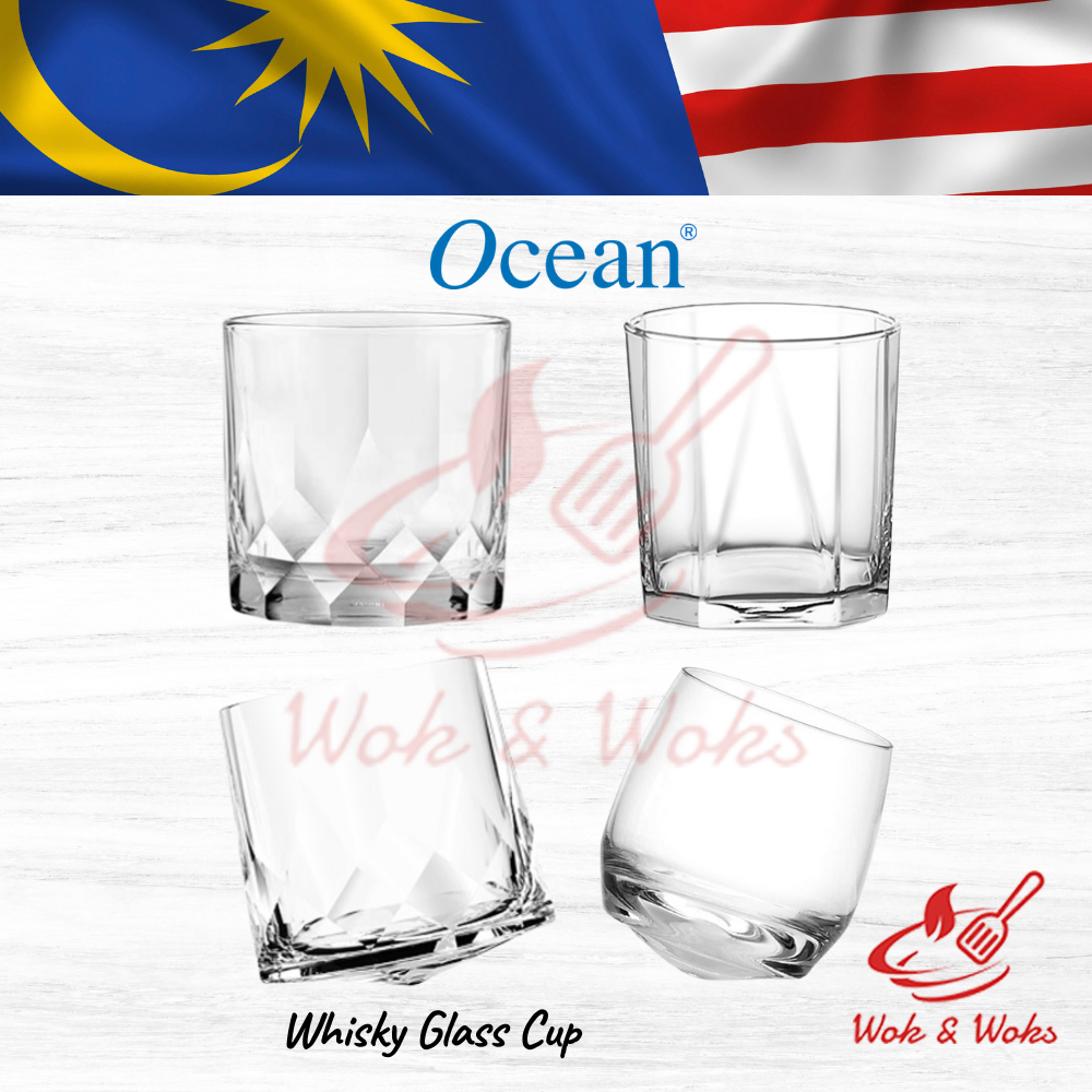 Connexion ยี่ห้อมหาสมุทร Double Whisky Rock Glass Cup / Cawan Kaca Wiski Connexion Double Jenama Oce
