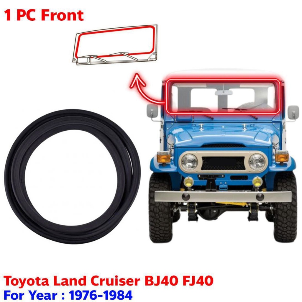 Toyota Landcruiser 40 BJ40 FJ40 กระจกหน้า Weatherstrip ซีลยาง Land Cruiser BJ41 BJ42 FJ42