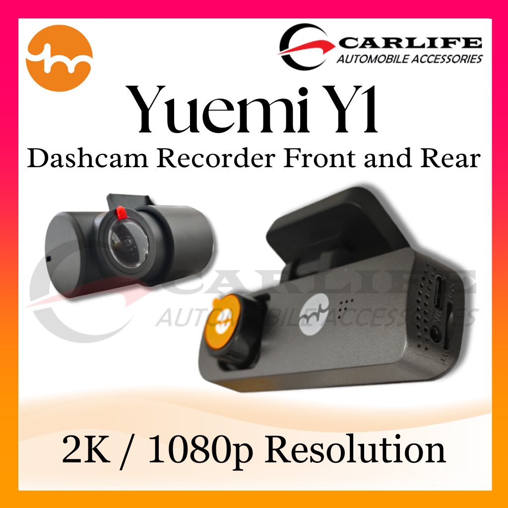 YUEMI CAR DVR MODEL Y1 FRONT2K / REAR 1080P