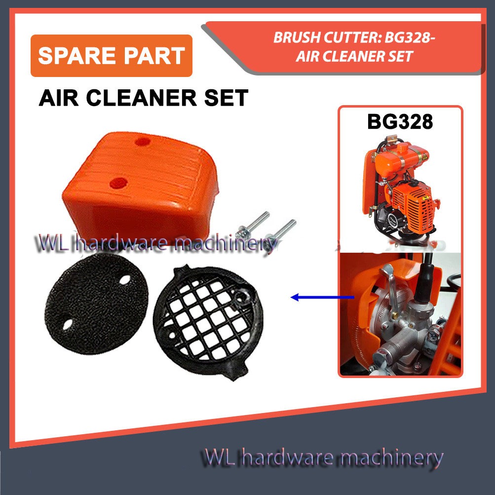 เครื่องตัดแปรง SPARE PART: BG328: AIR CLEANER SET/ AIR FILTER ASSEMBLY KIT/ UTK MESIN RUMPUT BG328 T