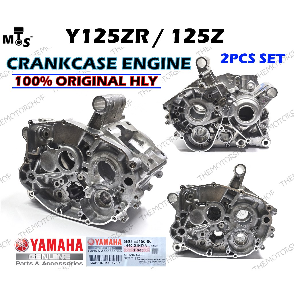 HLY YAMAHA Y125ZR Y125Z 125Z CRANKCASE ชุด CASING ENGINE TENGAH KULIT ENJIN ฝาครอบ CRANK CASE 5BU-E5