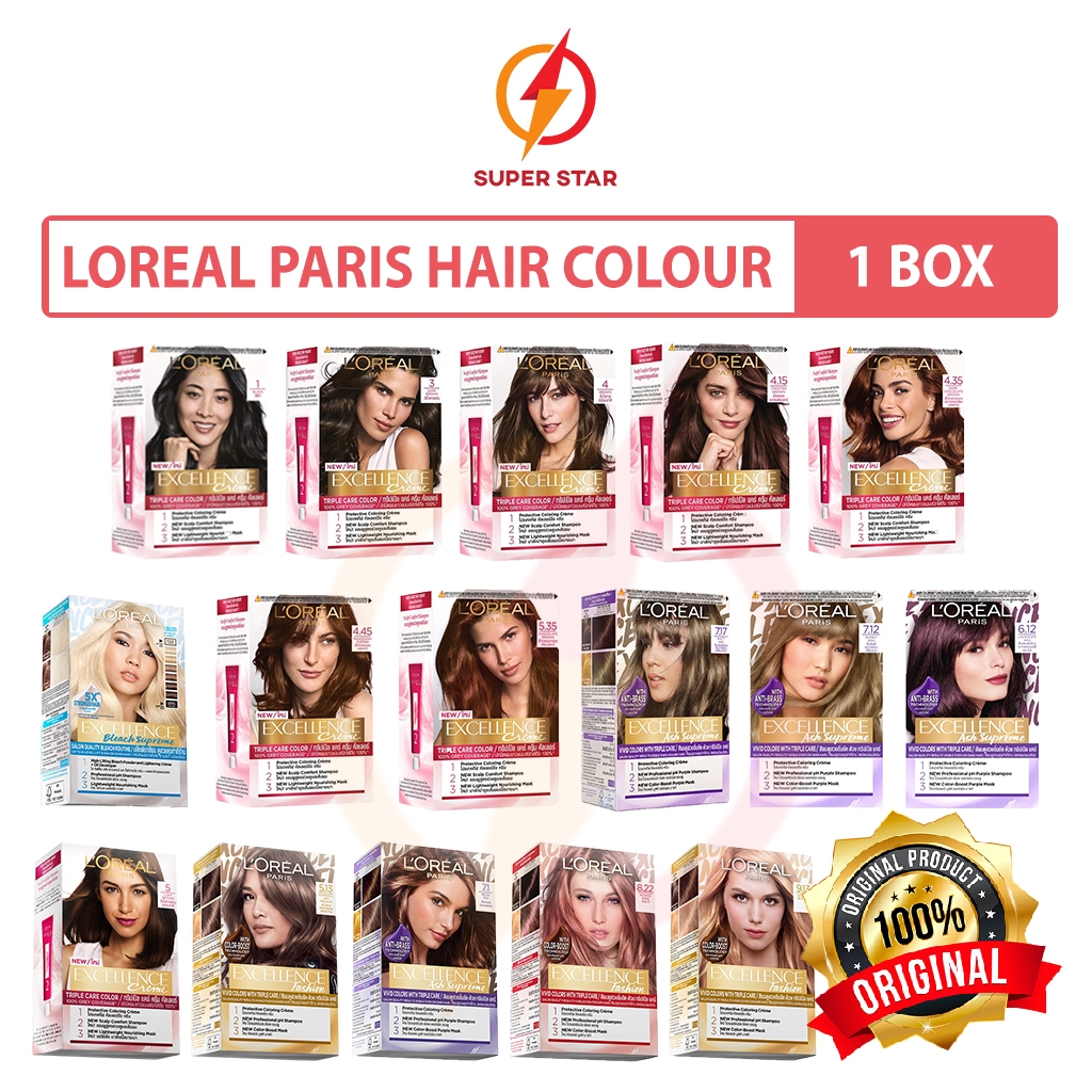 Loreal Paris Excellence สีผม/ย้อมผม 1 กล่อง