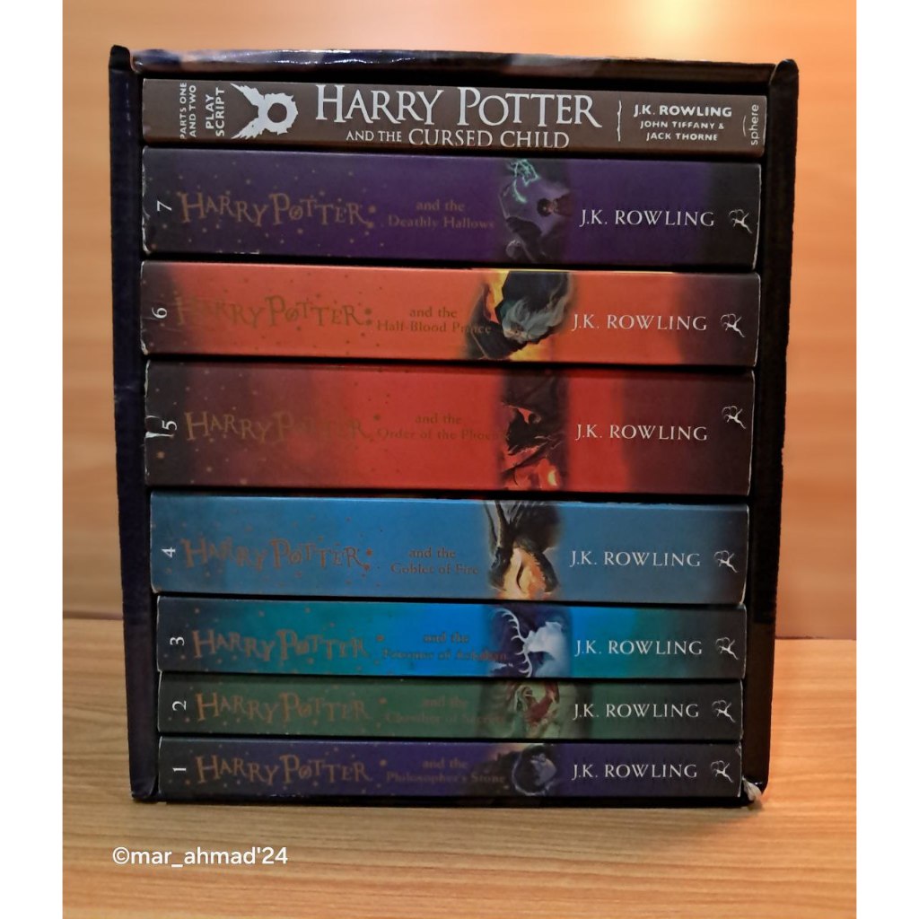 HARRY POTTER ENGLISH NOVELS SET ฝาครอบใหม่