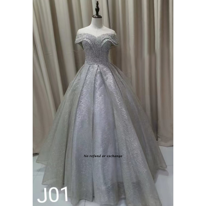 ชุดแต่งงานมือสอง/ ชุดอาหารค่ํา 85% เหมือนใหม่ [J01]S~M/Newest News สําหรับขาย 8.5成新款