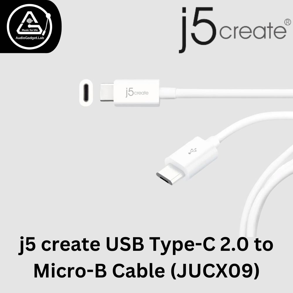 J5 สร้างสาย USB Type-C 2.0 เป็น Micro-B - 6FT JUCX09