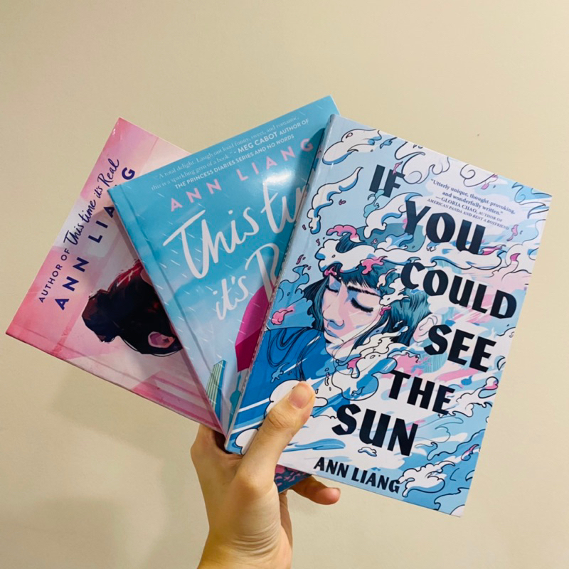 Ann Liang 3 เล่ม SeriesENGเวลานี้ Its Real, If You Could See the Sun, และฉันหวังนี้ไม่