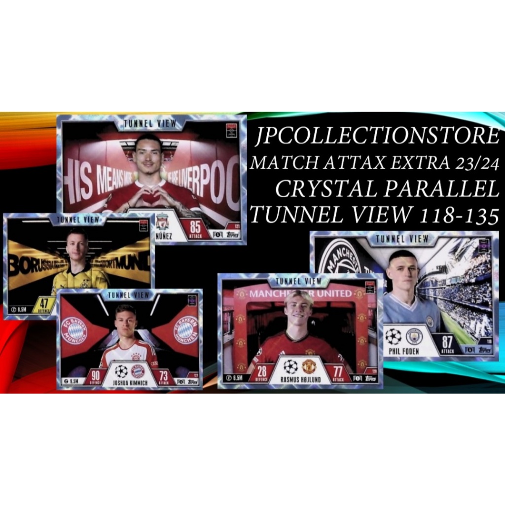 [Tunnel View] การ์ดขนานคริสตัลฟุตบอลปี 2023/24 Match Attax Extra Football
