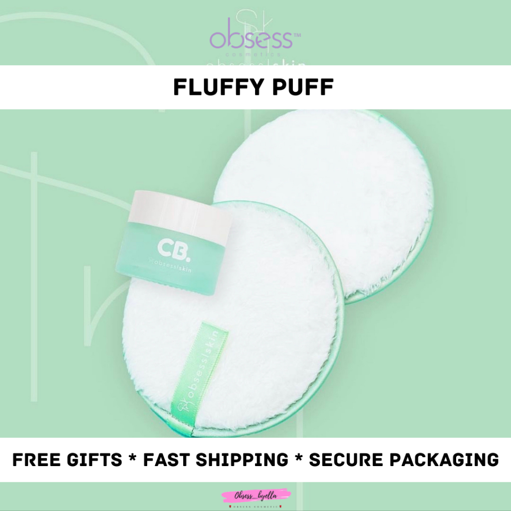 MICROFIBER FACIAL SPONGE FLUFFY พัฟ OBSESS เครื่องสําอางแต่งหน้าเครื่องมือ