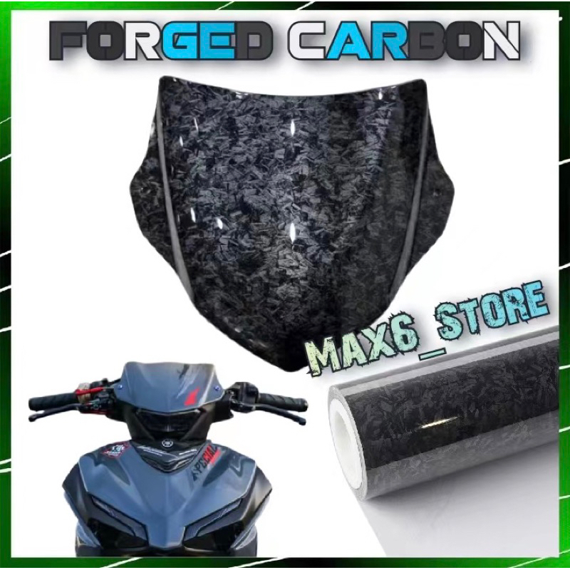 YAMAHA Y16ZR Y16 WINDSHIELD FORGE คาร์บอน VISOR EXCITER 155 FORGE คาร์บอน ZR CERMIN KEPALA Y 16 VVA 
