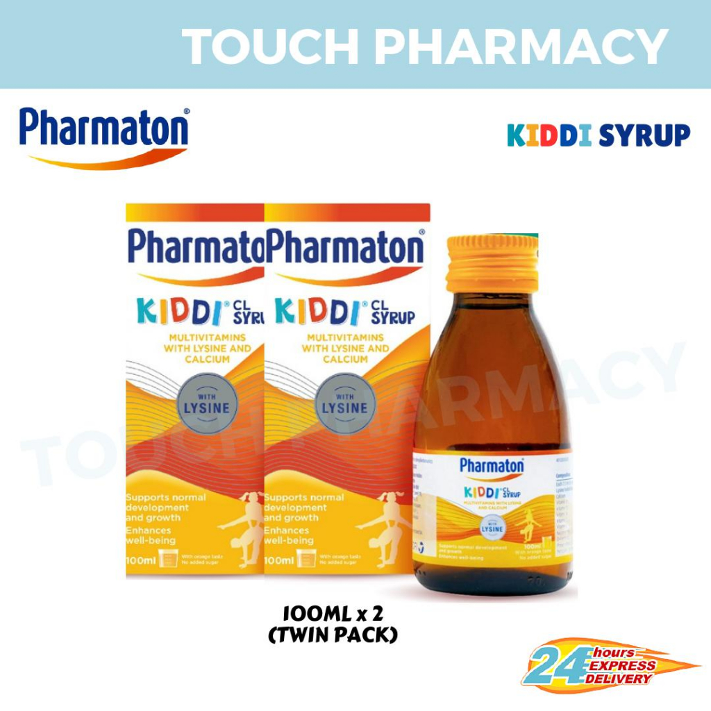 Pharmaton Kiddi Syrup Twin Pack 100ML x 2 (EXP 3/25)