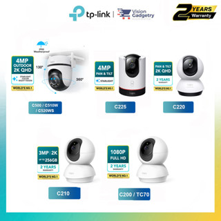 กล้องรักษาความปลอดภัย TP-Link Tapo C200 TC70 C210 C220 C225 C500 C510W C520WS Wifi 2K 4MP 3MP 1080P Full HD ONVIF รองรับ