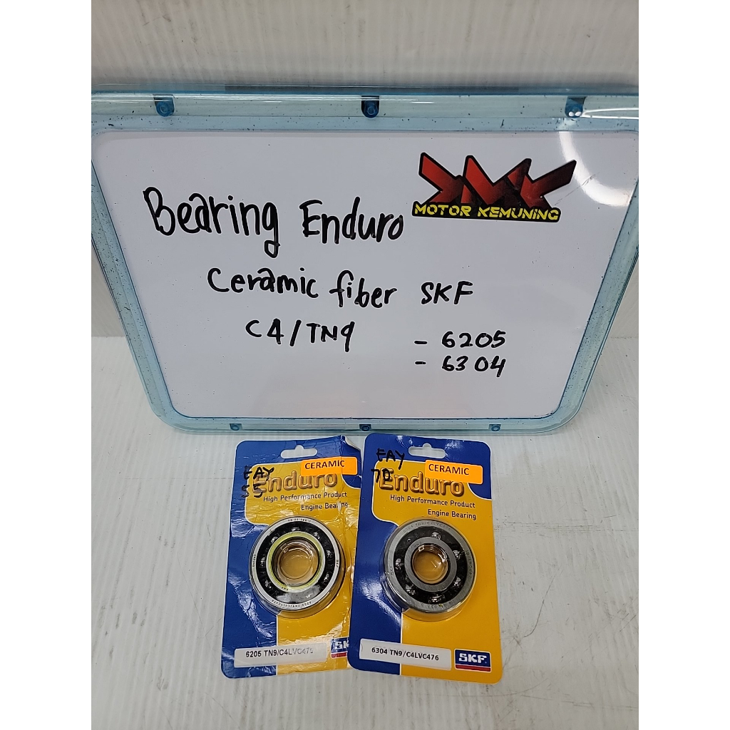 SKF 6205 6304 TN9/C4LVC476 CERAMIC ENDURO แบริ่งเครื่องยนต์ไฟเบอร์ BRING CRANKSHAFT RXZ KIRI KANAN