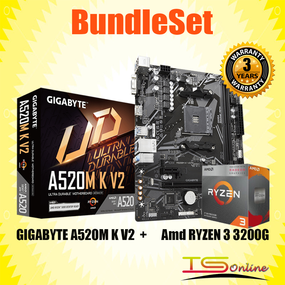 [ชุดรวมกลุ่ม] ชุดโปรเซสเซอร์เดสก์ท็อป AMD Ryzen 3 3200G / Ryzen 5 5600G พร้อมเมนบอร์ด