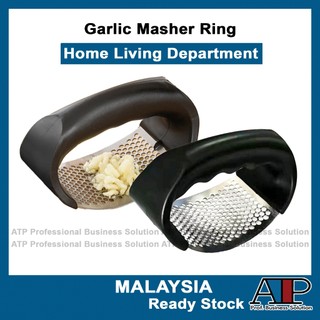 Pantry🍳 Stainless Steel Garlic Masher Garlic Presser Masher Manual Crusher Garlic Tools Handheld Garlic Ginger