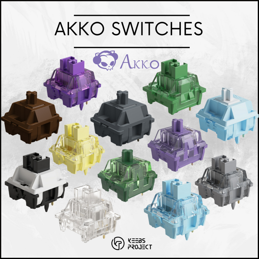 ใหม่ Akko V3 Pro Switches 3Pin / 5pin Linear Switches Akko CS Switches สําหรับคีย์บอร์ดแบบกลไก Keebs