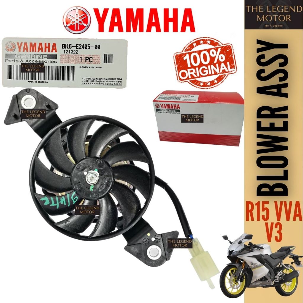 R15 VVA V3 YZF155 YZR 155 Blower Assy พัดลมหม้อน้ําถังหล่อเย็น Kipas Tangki Air BK6-E2405-00 Yamaha
