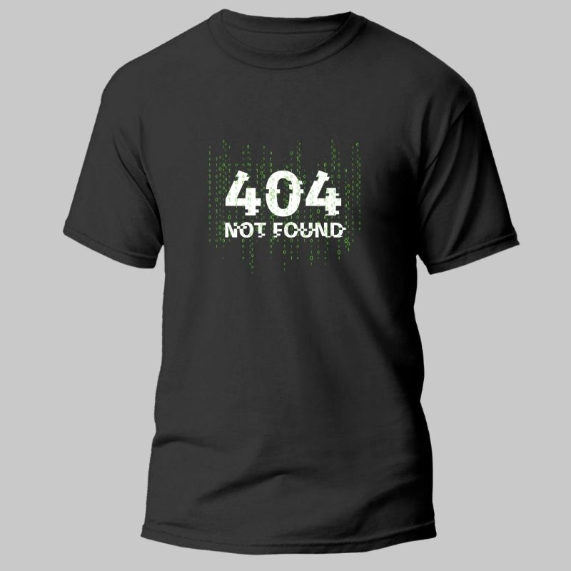 เสื้อยืดแขนสั้น ERROR 404 ROUNDNECK