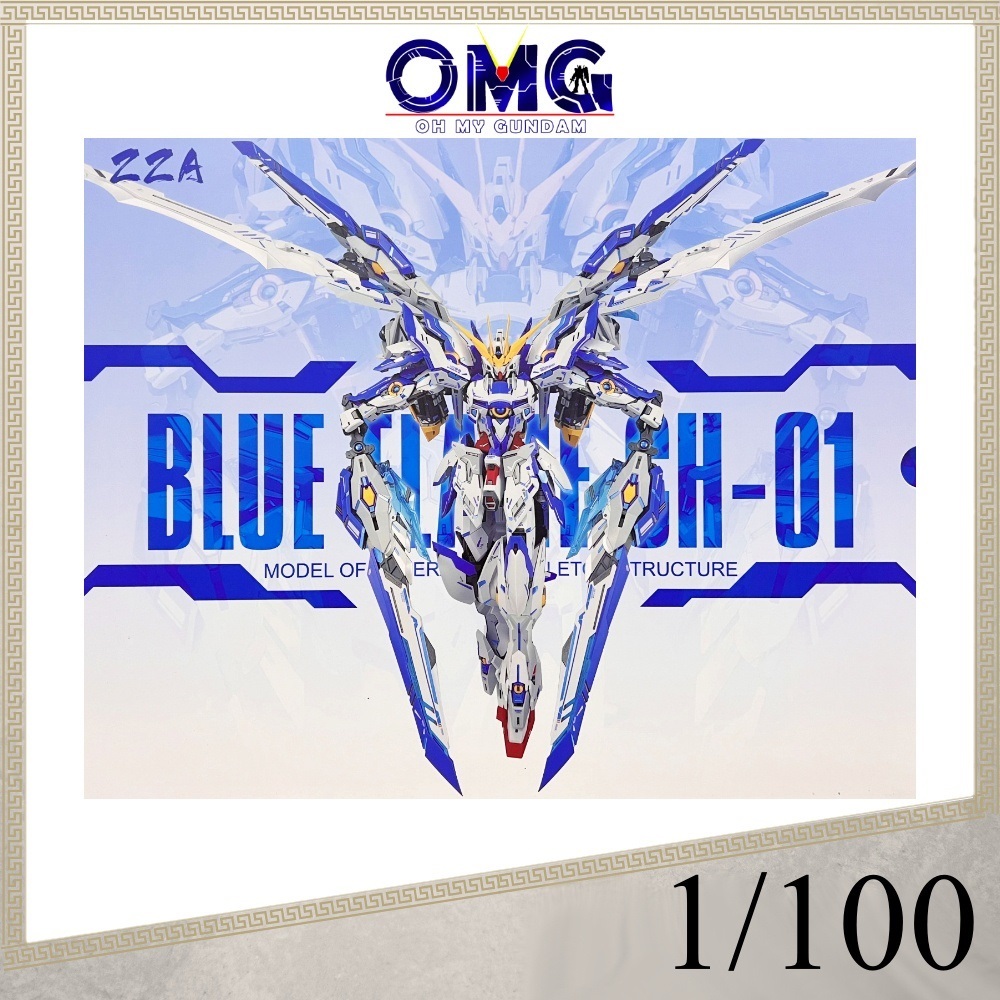 ZA Model 1/100 Blue Flame Assembly Model Kit CH-01 ZA08 ZA-08 ZZA Blue Flame Super Alloy 人形散 蓝莲 Plam