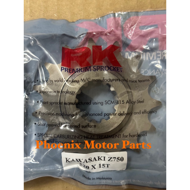 Kawasaki Z750/Z800 Rk Sprocket 520 X 15T