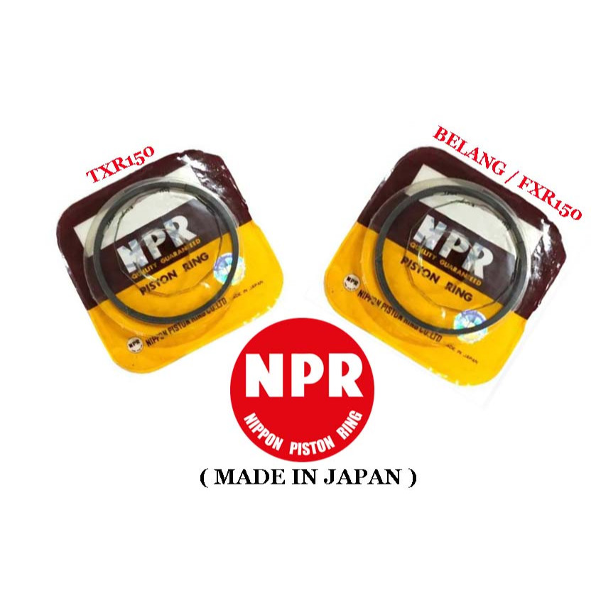 SUZUKI BELANG150 FXR150 TX150 TXR150 NPR PISTON RING 140-25G00 / 140-12B10 SIZE STD ถึง 2.00