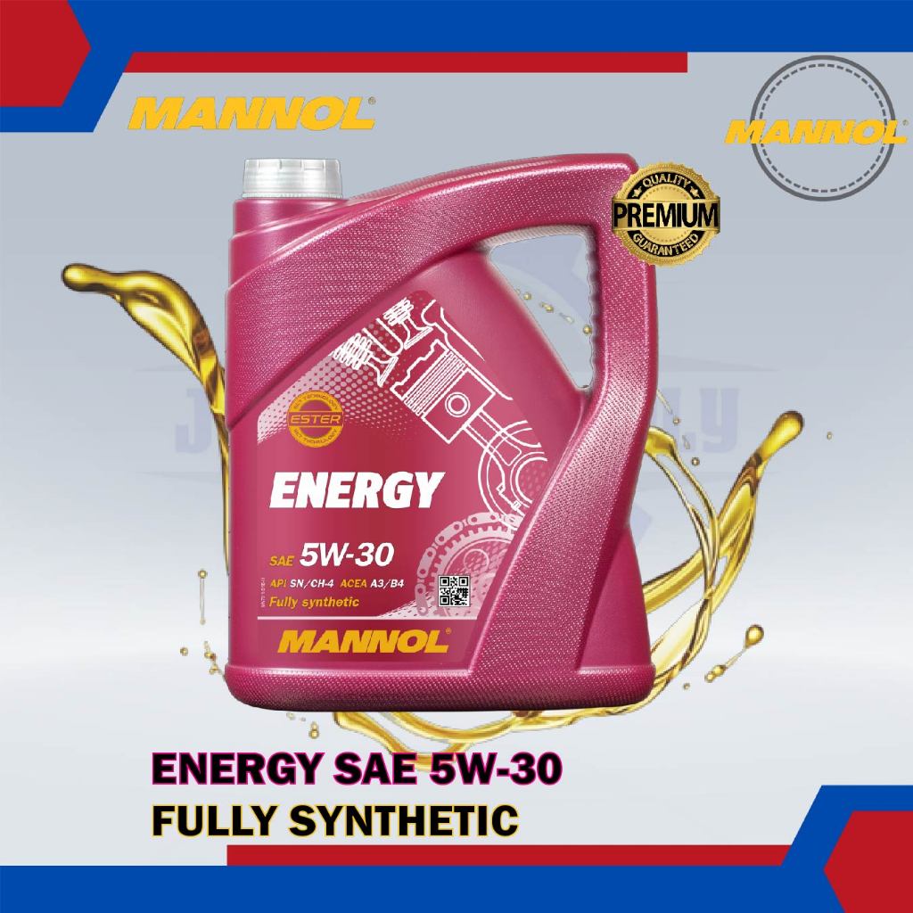 MANNOL ENERGY SAE 5W-30 น้ํามันเครื่องสังเคราะห์เต็ม (4 ลิตร)
