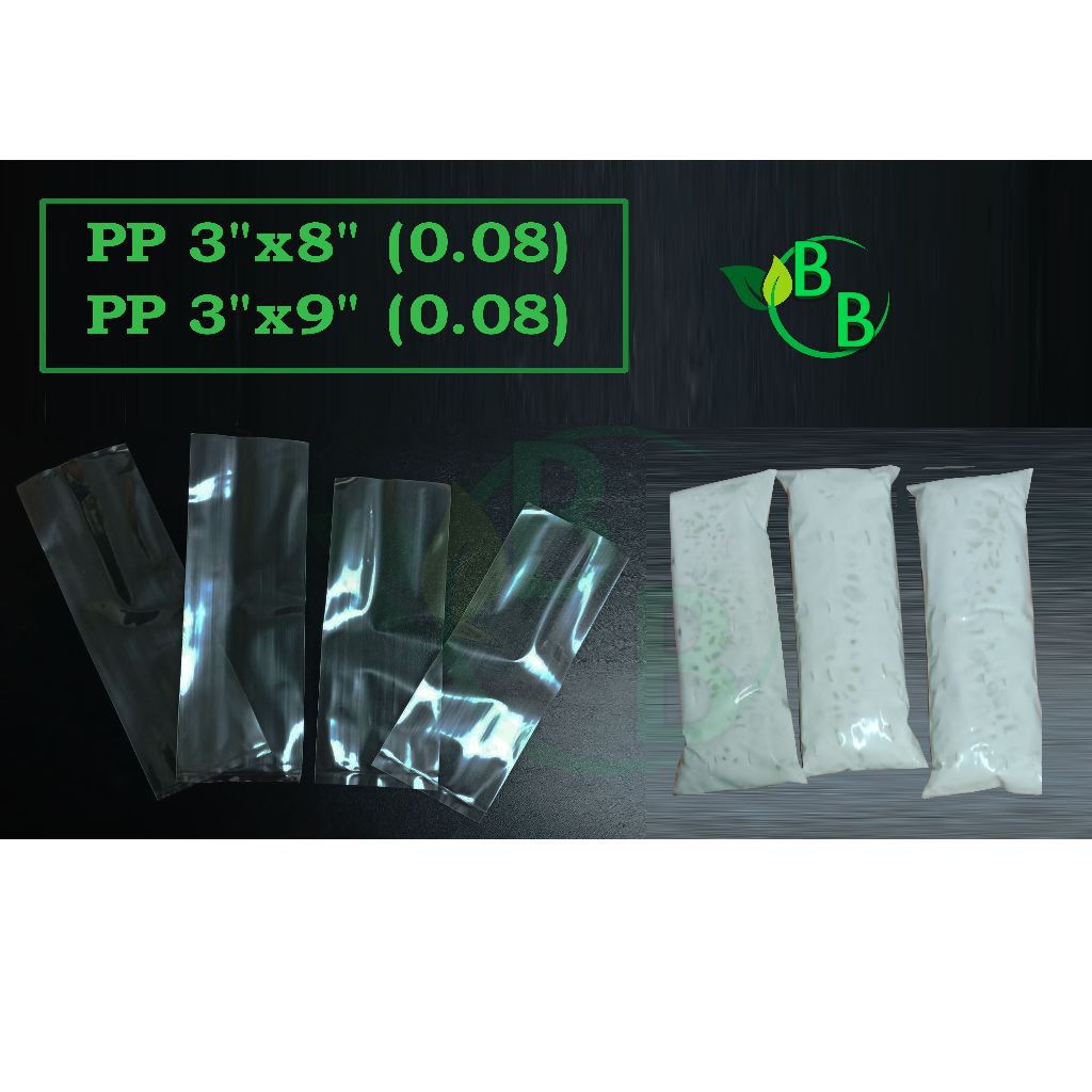 PP Plastic Clear Tempe 3"x8"/ 3"x9" (2KG)/กระเป๋า PP พลาสติกใส/PP ถุงพลาสติกใส /Plastik Beg Packagin
