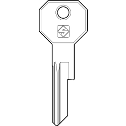 Silca Italy RR5 Key Blank สําหรับ Rolls Royce / Bentley Continental T