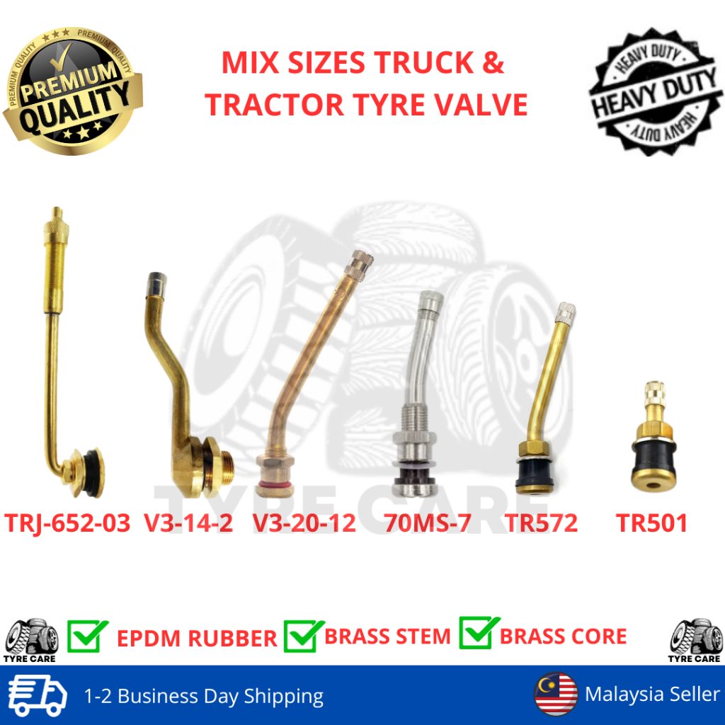[1PC] รถบรรทุกและรถแทรกเตอร์ Tyre Valve; TRJ-652-03, V3-14-12, v3-20-12, 70ms-7, TR572, TR 501 Tayar