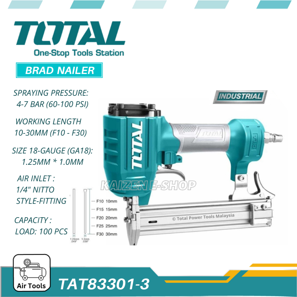 TOTAL TAT83301-3 BRAD NAILER