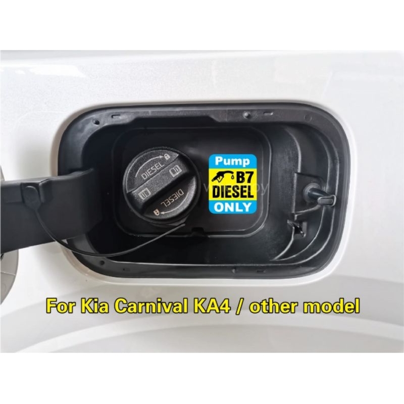 KIA carnival KA4 ปั๊ม B7 DIESEL เท่านั้น~สติกเกอร์กันน้ํา - รูปที่ 4
