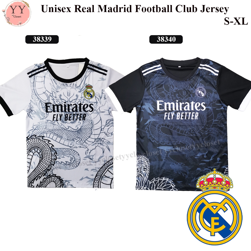 Baju Jersey Real Madrid Dragon Ltd. Ed. corak Berclar กราฟฟิกดีไซน์นาค ไซส์ S-xl